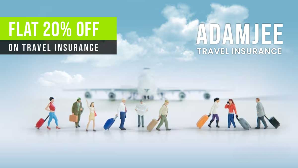Avail Flat 20% Discount Offer on Adamjee Travel Insurance